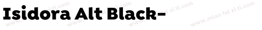 Isidora Alt Black字体转换